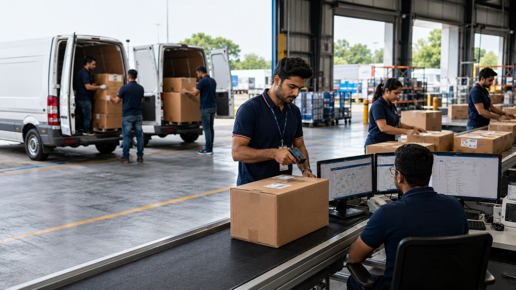 BIC courier operations and package handling